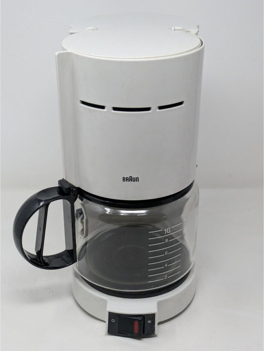 Braun Aromaster 10-Cup White Coffee Maker Type 4085 KF-400-Great
